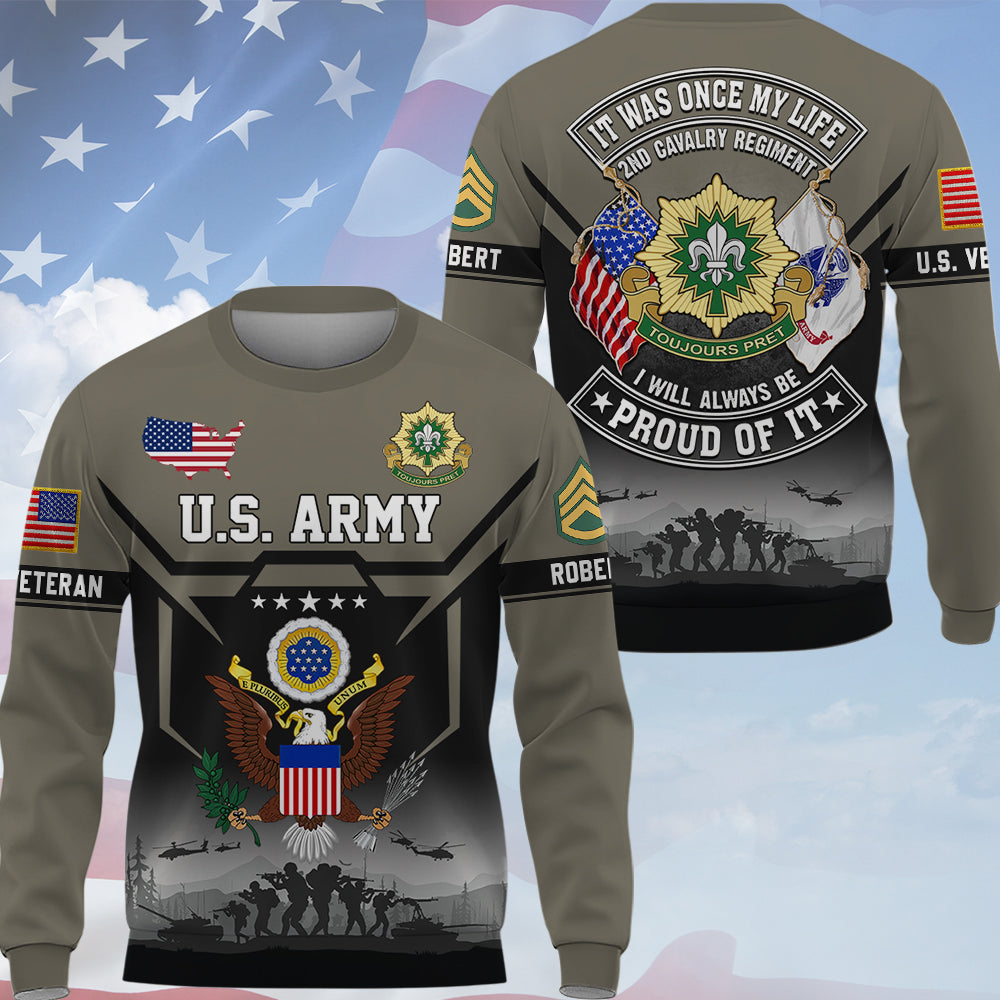 Personalized All Over Print Shirt It Was Once My Life US Veteran I Will Always Be Proud Of It Gift For Military Veterans K1702 Trhn