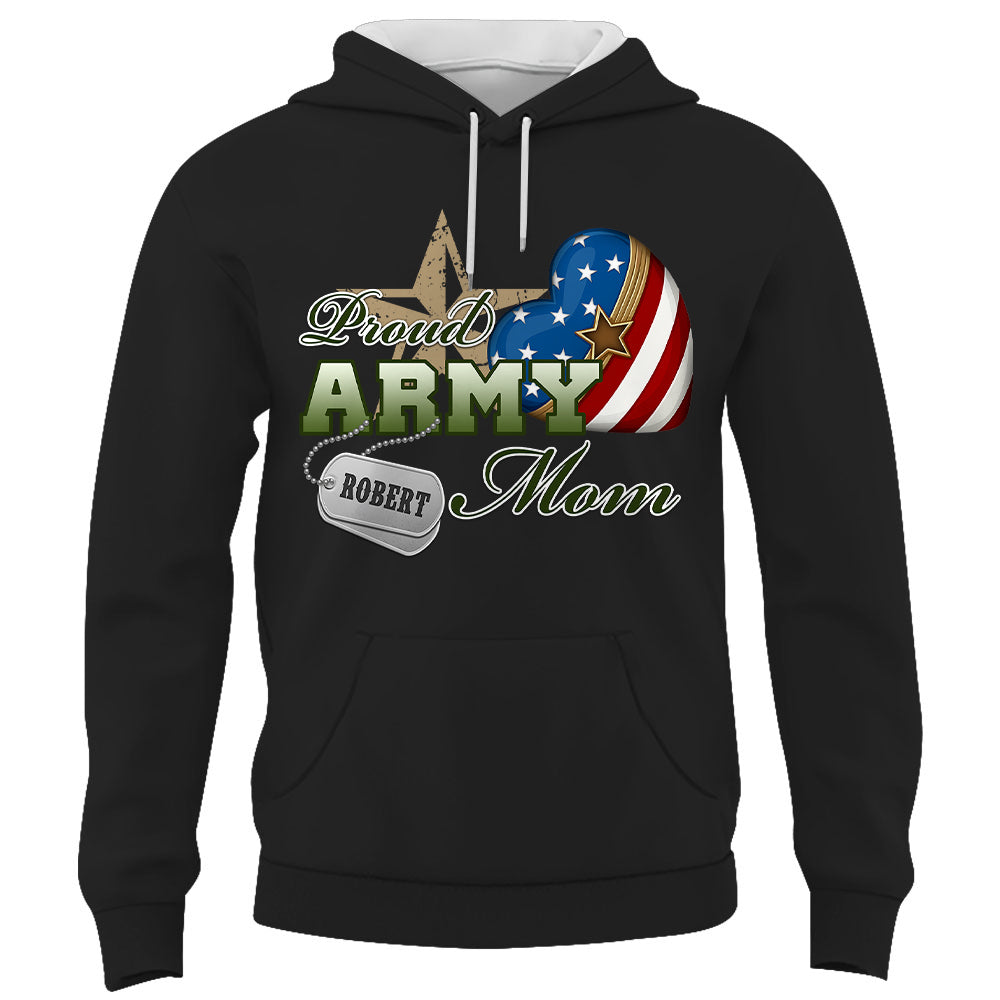 Proud Army Mom Dad Wife, Custom Shirt For Military Family Members Proud Shirt Support Our Troops Shirt K1702 Trhn