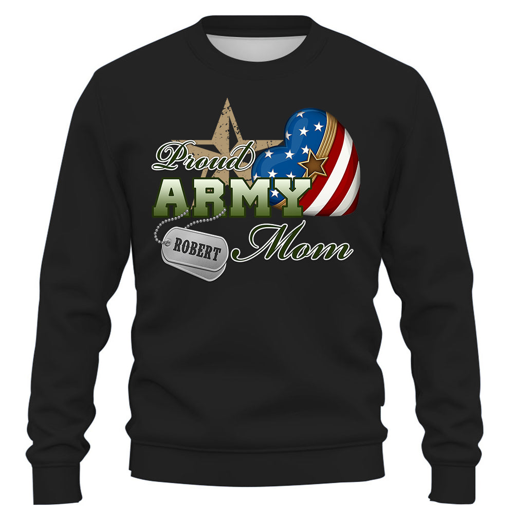 Proud Army Mom Dad Wife, Custom Shirt For Military Family Members Proud Shirt Support Our Troops Shirt K1702 Trhn