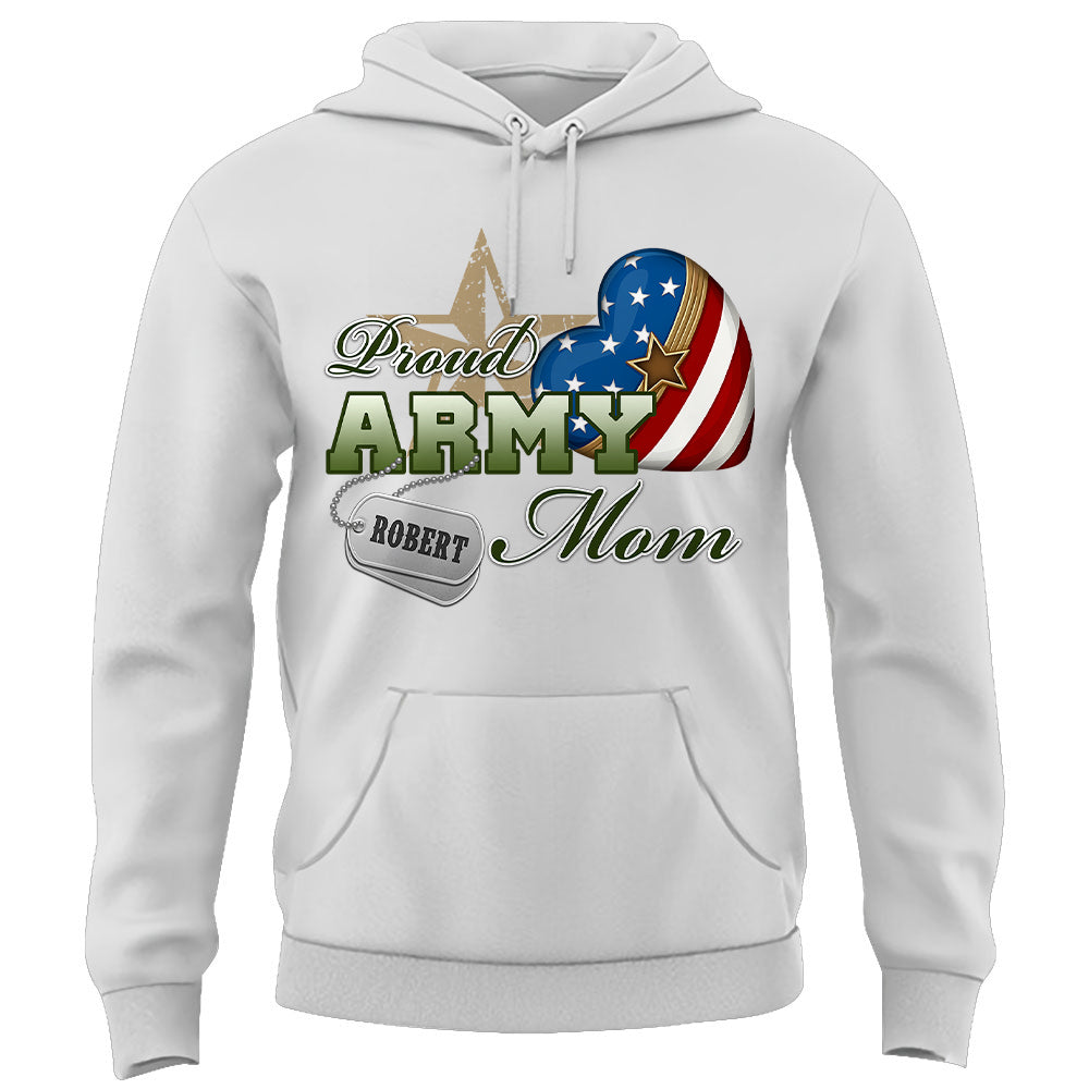 Proud Army Mom Dad Wife, Custom Shirt For Military Family Members Proud Shirt Support Our Troops Shirt K1702 Trhn