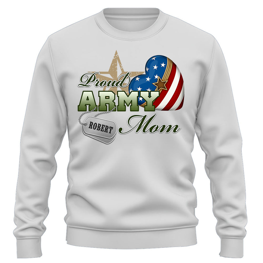 Proud Army Mom Dad Wife, Custom Shirt For Military Family Members Proud Shirt Support Our Troops Shirt K1702 Trhn