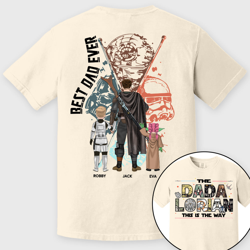 Best Dad Ever - The Dadalorian This Is They Way Personalized Shirt Gift For Dad - Custom Father's Day Gift 2026 Pt99
