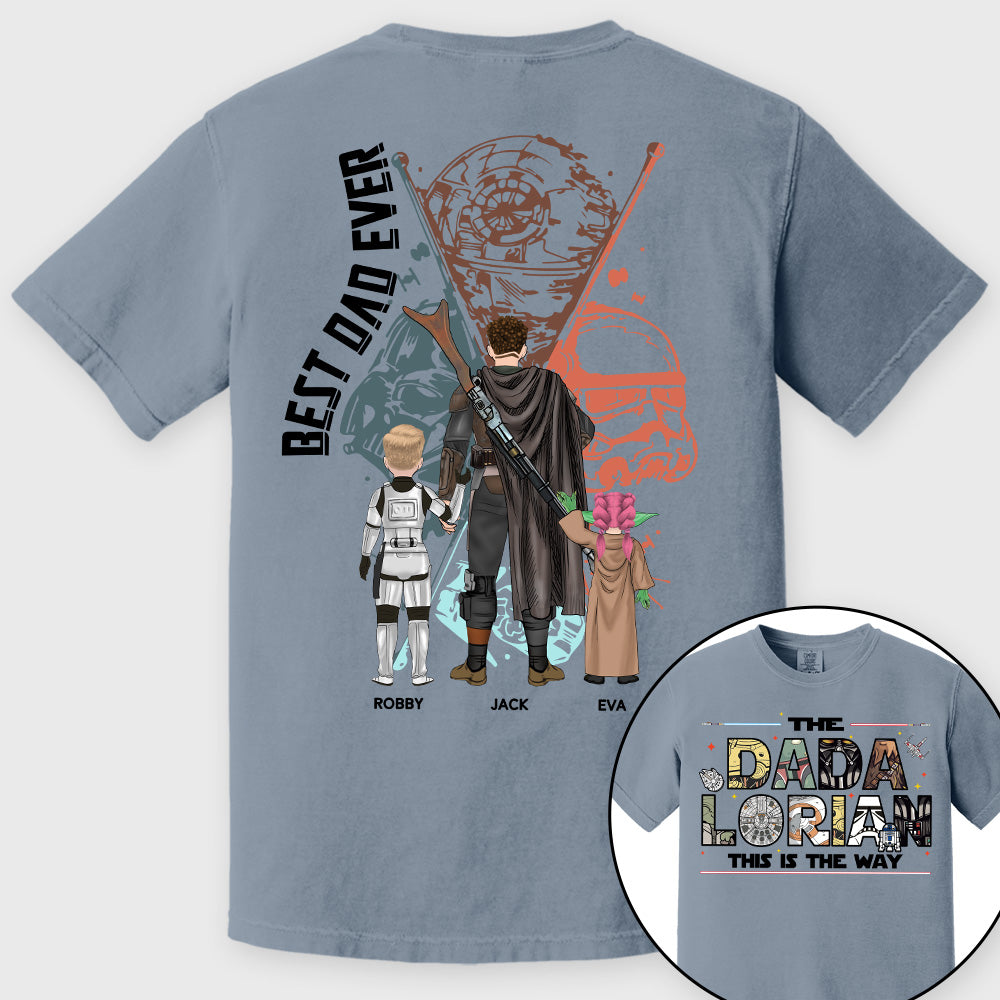 Best Dad Ever - The Dadalorian This Is They Way Personalized Shirt Gift For Dad - Custom Father's Day Gift 2026 Pt99