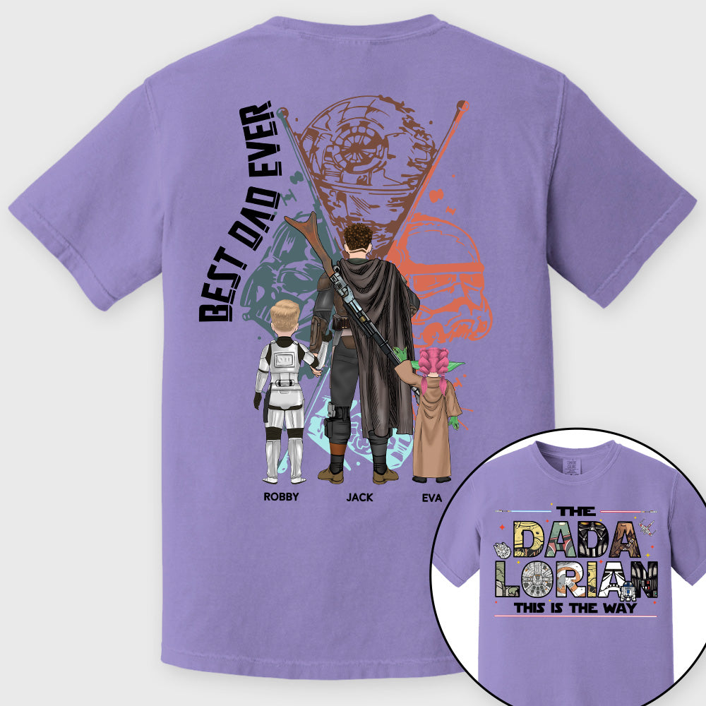 Best Dad Ever - The Dadalorian This Is They Way Personalized Shirt Gift For Dad - Custom Father's Day Gift 2026 Pt99