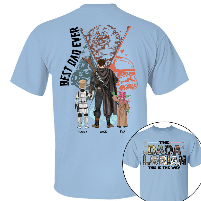 Best Dad Ever - The Dadalorian This Is They Way Personalized Shirt Gift For Dad - Custom Father's Day Gift 2026 Pt99