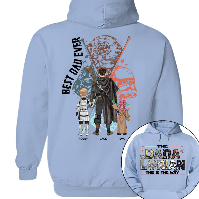 Best Dad Ever - The Dadalorian This Is They Way Personalized Shirt Gift For Dad - Custom Father's Day Gift 2026 Pt99