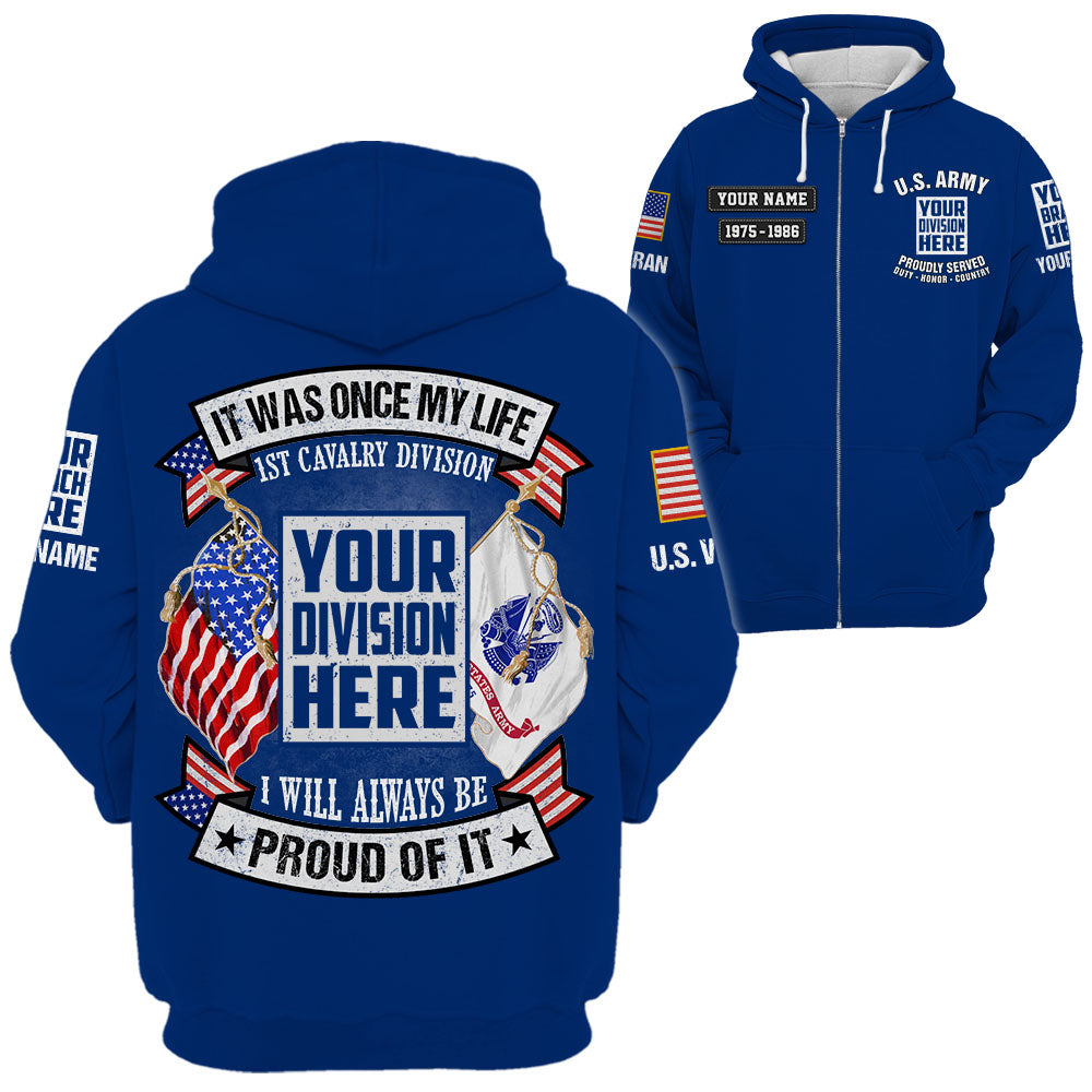 Custom Bomber Jackets It Was Once My Life US Veteran I Will Always Be Proud Of It Gift For Veteran K1702