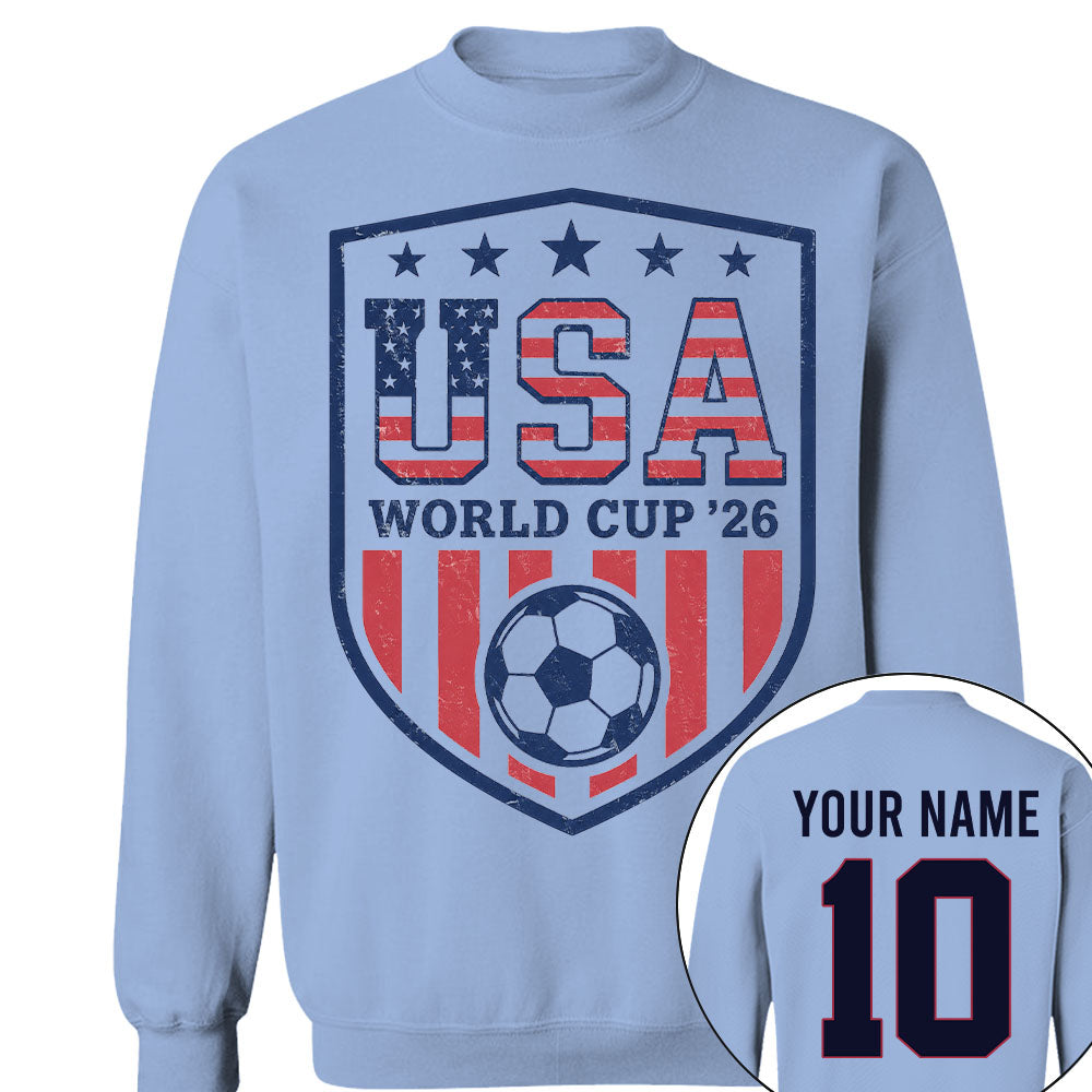 Custom USA Soccer Shirt 2026, Personalized Team Shirt Nh00