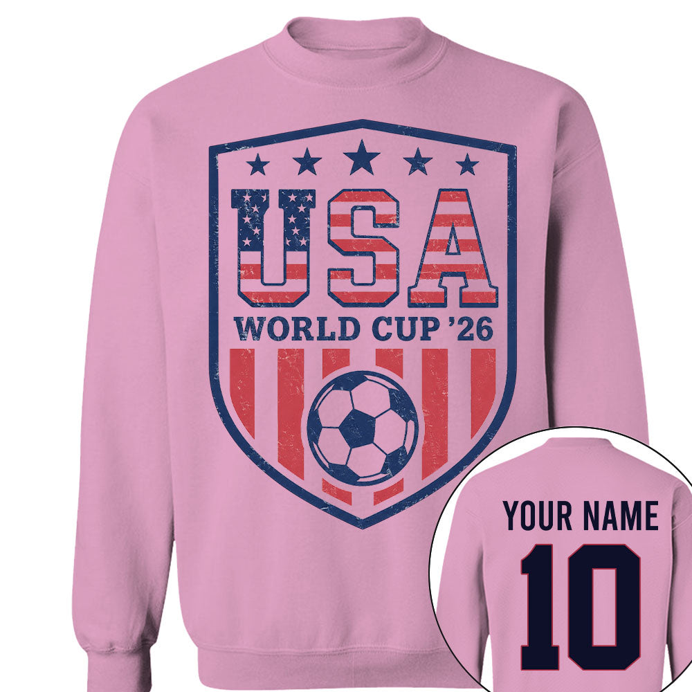 Custom USA Soccer Shirt 2026, Personalized Team Shirt Nh00
