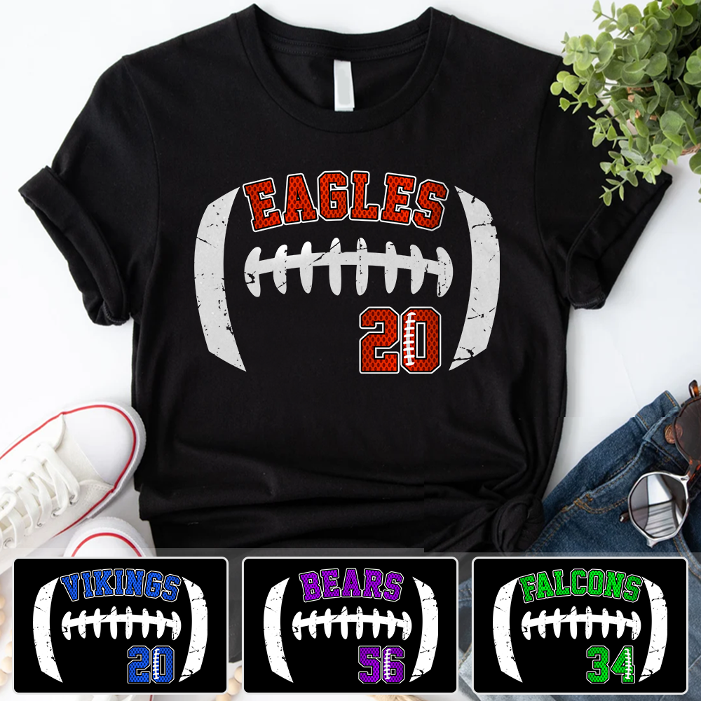 Personalized Shirt American Team Spirit Football Mom All Over Print Shirt For Football Family Member K1702