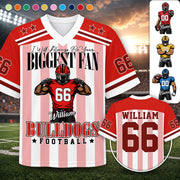I Will Always Be Your Biggest Fan, Personalized Football Jersey Custom Football Player, Gift For Football Mom Football Lovers MI209 Hv01