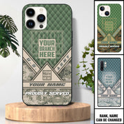 Personalized Phone Case For Military Veteran Custom Gift For Military Veteran Soldier Phone Case K1702