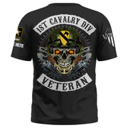 Personalized Shirt US Veteran Custom Division Military Patches Skull Veteran Style Gift For Veteran K1702 Trhn