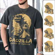 Personalized Dadzilla T-Shirt Father Day Gifts for Dad Funny Papa Tshirt Cool Daddy Dinosaur Tee Hv01