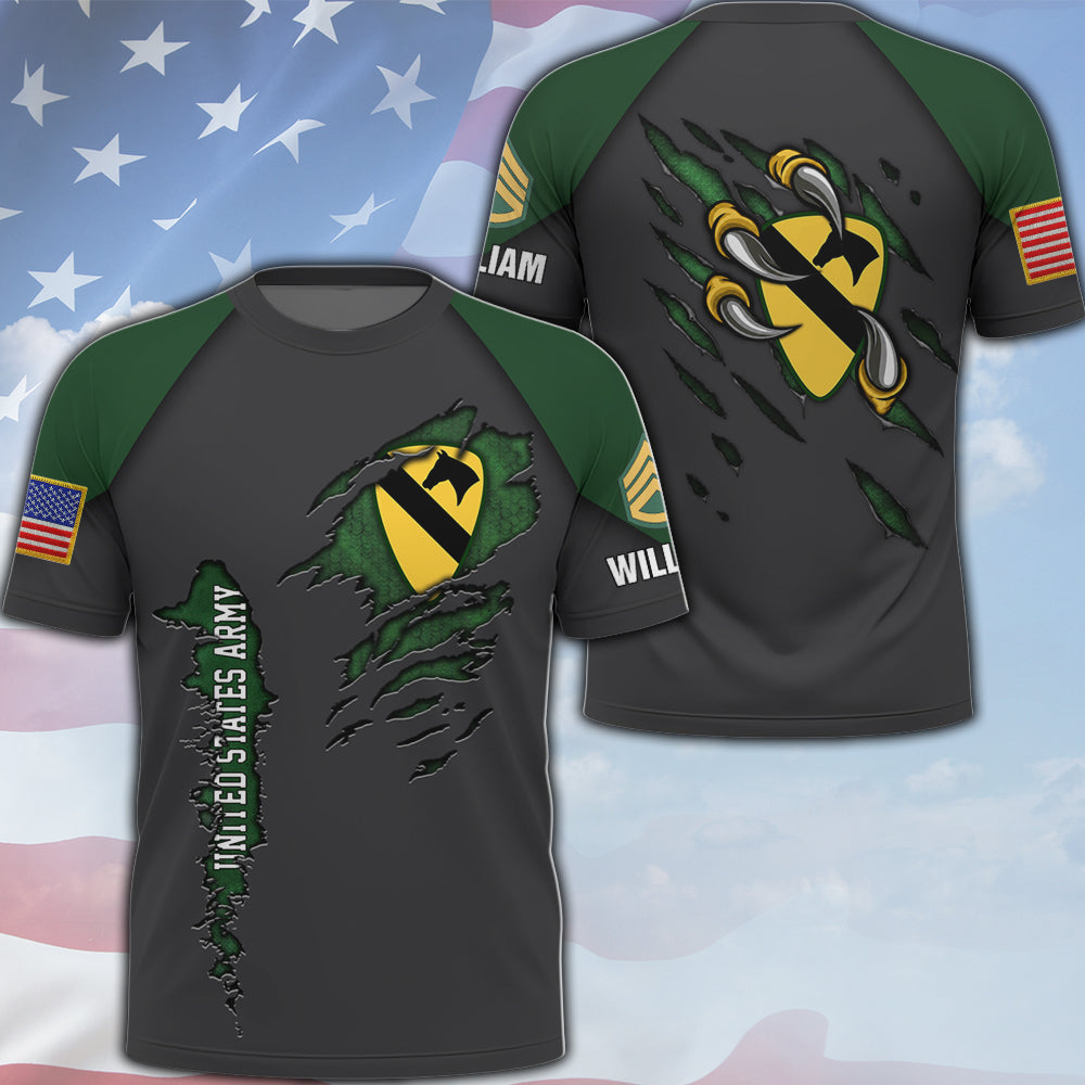 Customized Veteran Military Shirt Eagle America Military Patches Available All Military Branches K1702 MT2