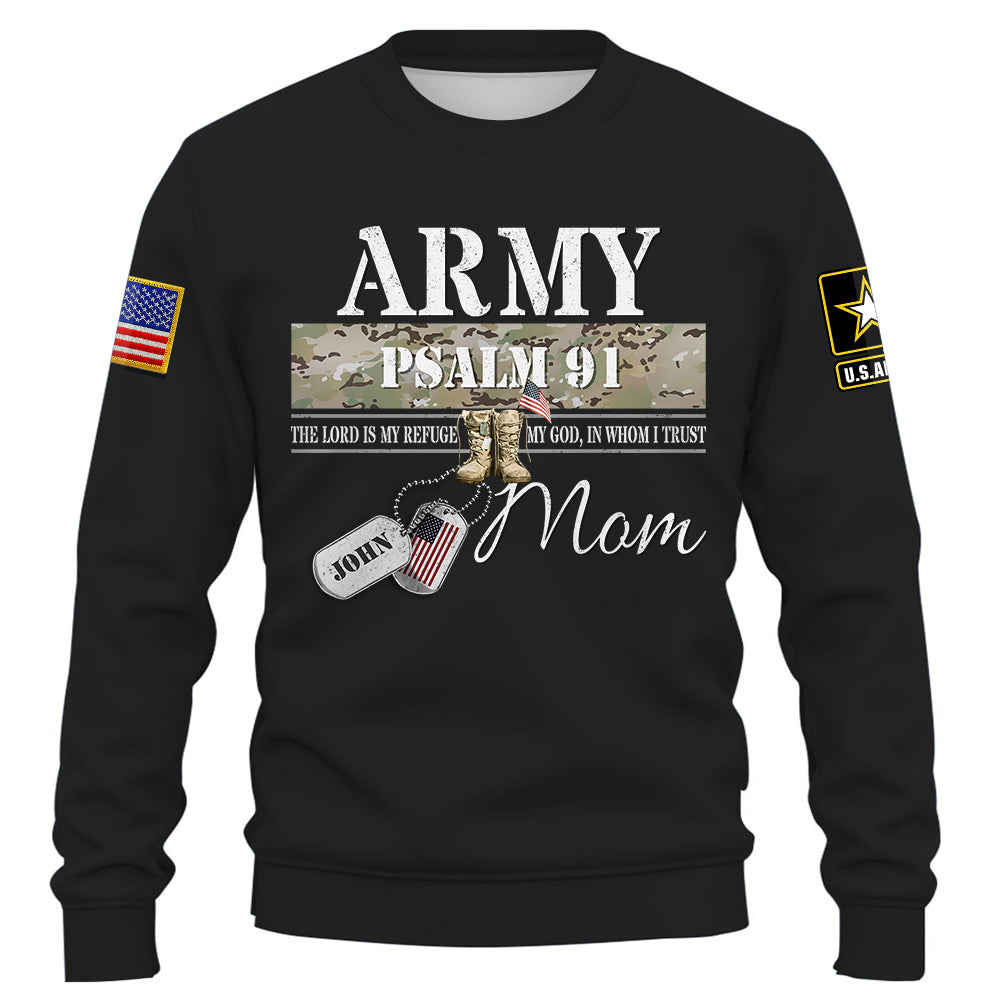 Psalm 91 – Proud Military Family Custom Shirt All Military Branches Are Available K1702 Trhn