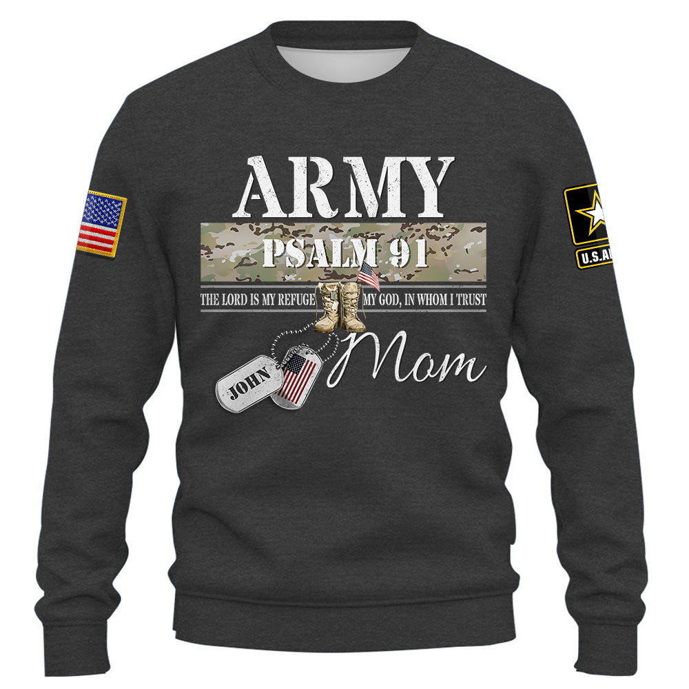 Psalm 91 – Proud Military Family Custom Shirt All Military Branches Are Available K1702 Trhn