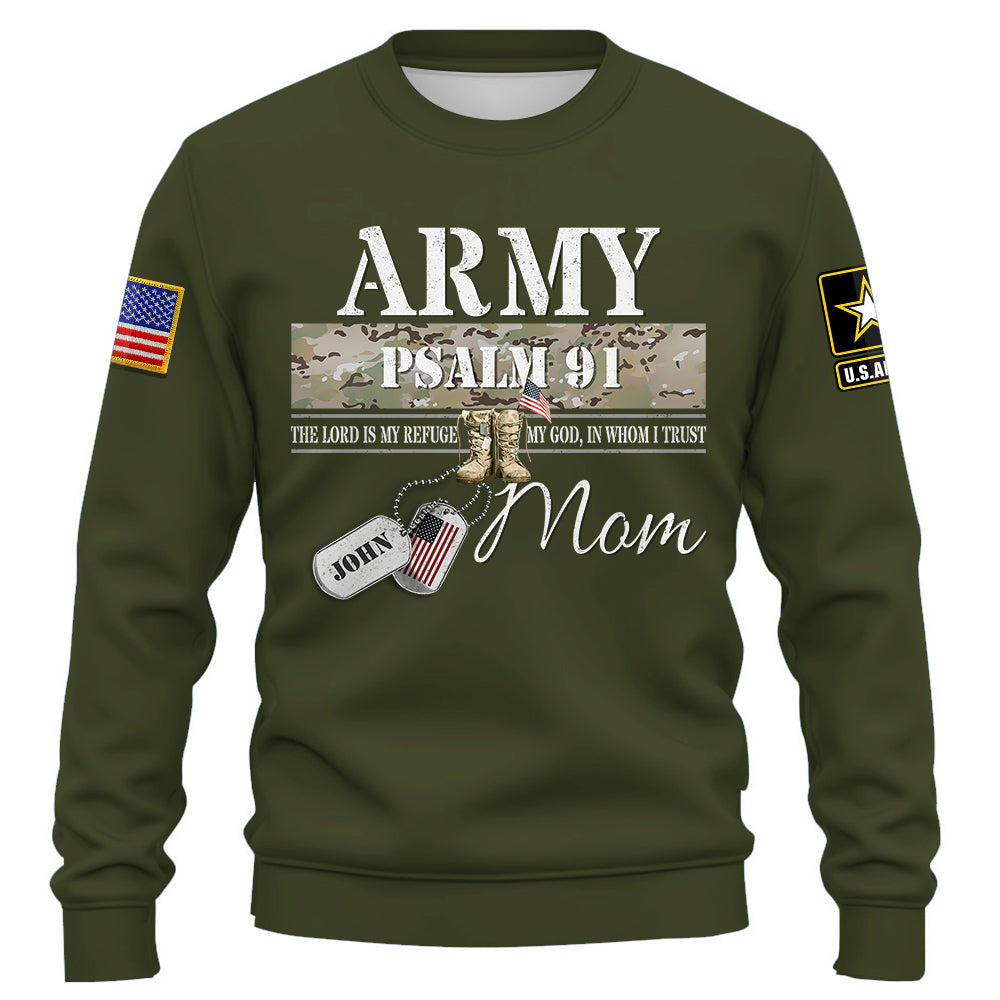 Psalm 91 – Proud Military Family Custom Shirt All Military Branches Are Available K1702 Trhn