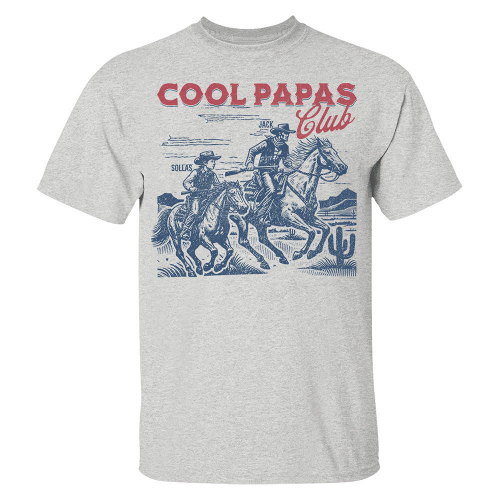 Personalized Best Dad Ever Cowboy T-Shirt, Father's Day Gift for Dad, Custom Western Dad Shirt, Cowboy Dad Gift, Gift for Grandpa Na02 T24