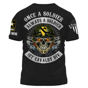 Personalized Shirt Once A Soldier Always A Soldier Custom Military Patches Gift For Veteran K1702 Trhn