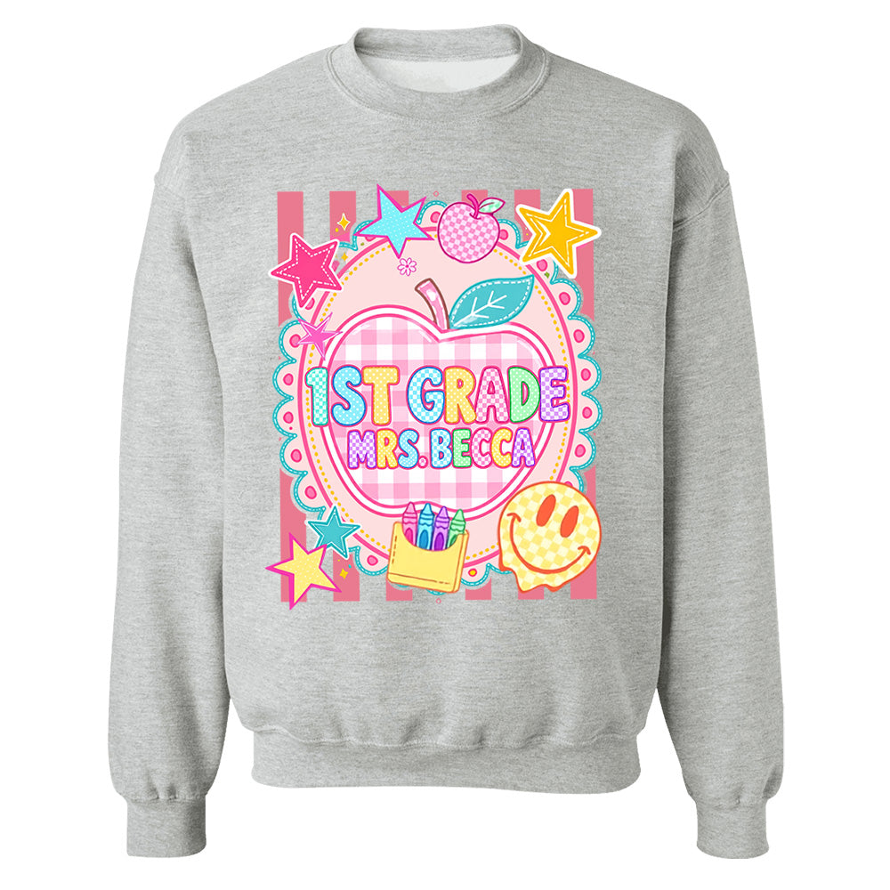 Personalized First Day Of School Shirt, Custom Name & Grade, Back To School Tee L0411 T24