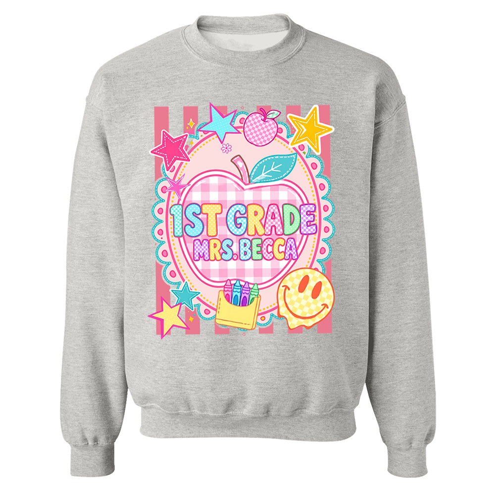 Personalized First Day Of School Shirt, Custom Name & Grade, Back To School Tee L0411 T24
