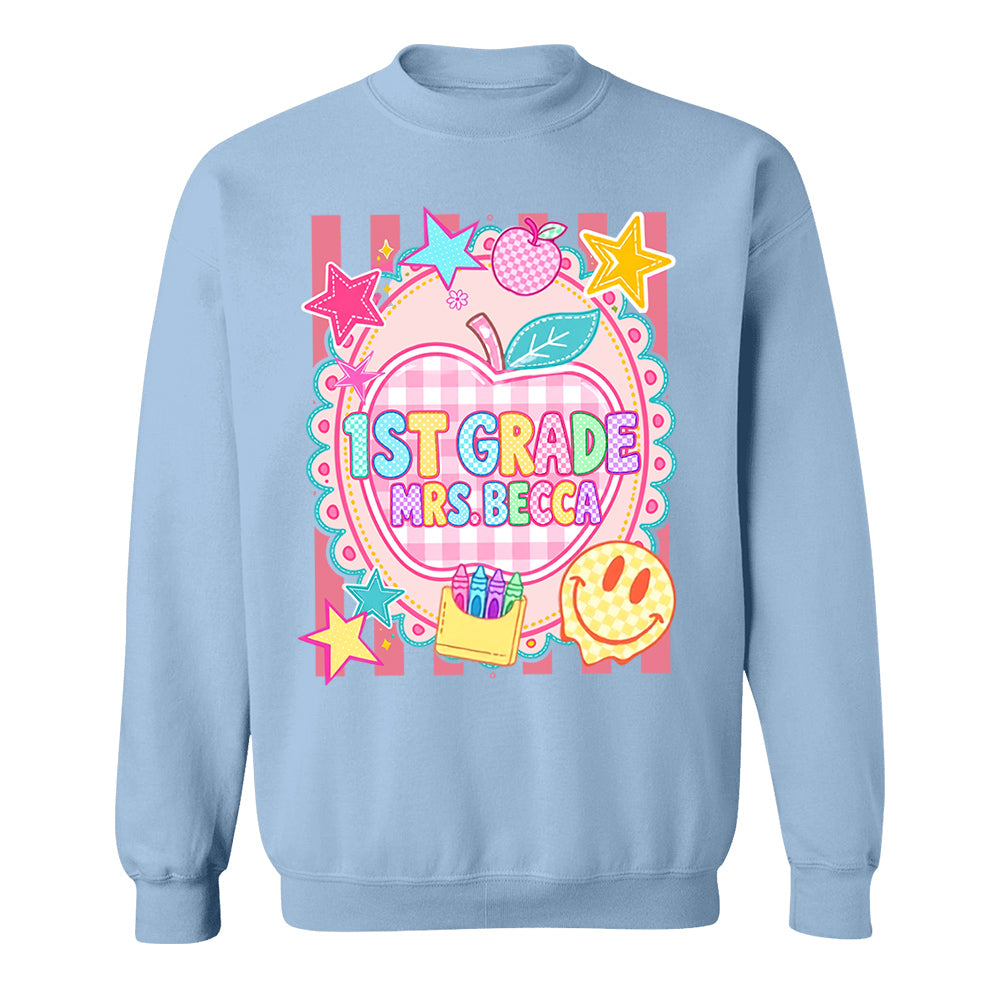 Personalized First Day Of School Shirt, Custom Name & Grade, Back To School Tee L0411 T24