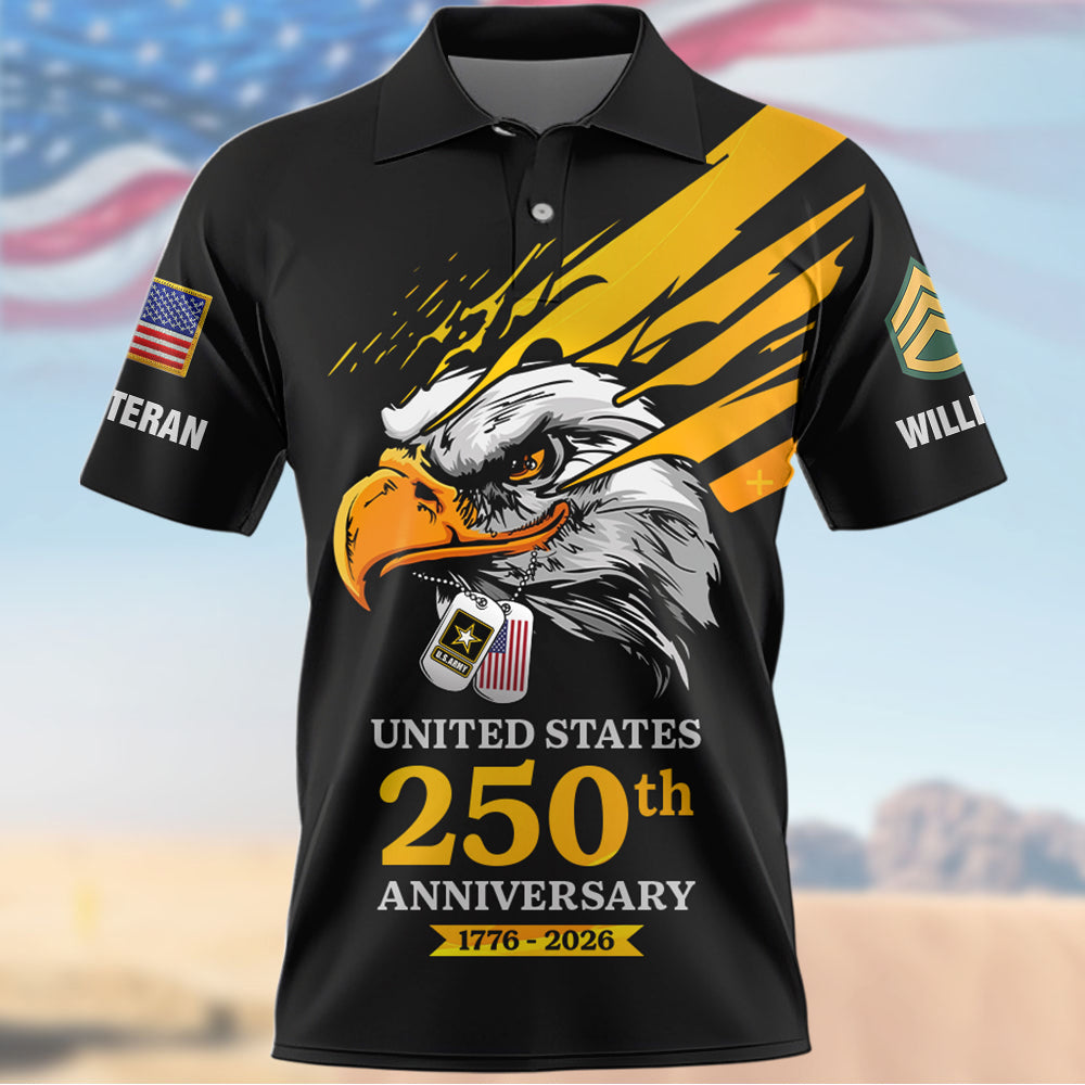 America 250Th Anniversary Shirt Custom All Branch Military Gift For Veterans K1702 Trhn