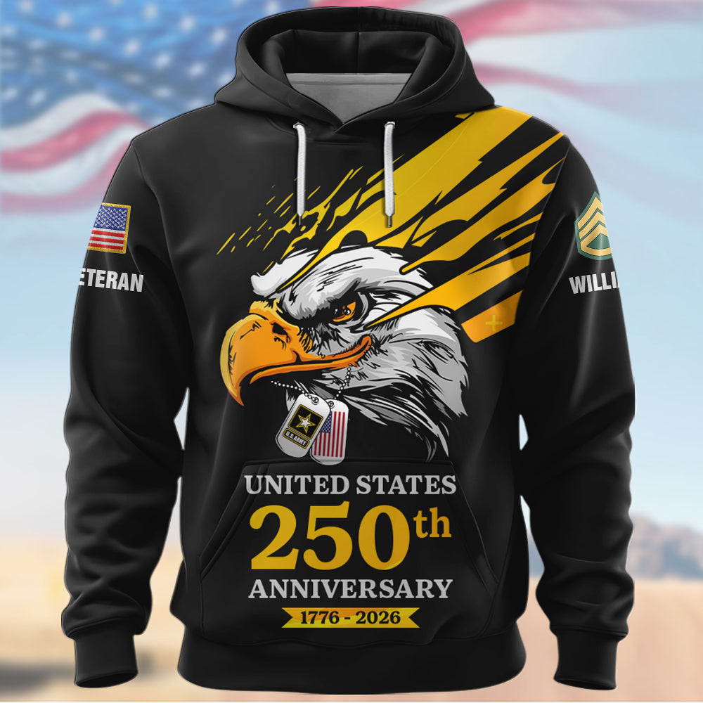 America 250Th Anniversary Shirt Custom All Branch Military Gift For Veterans K1702 Trhn