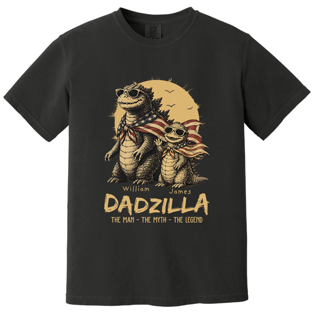 Custom Dadzilla The Man The Myth The Legend Shirt , Gifts For Father Day L0411 VH01