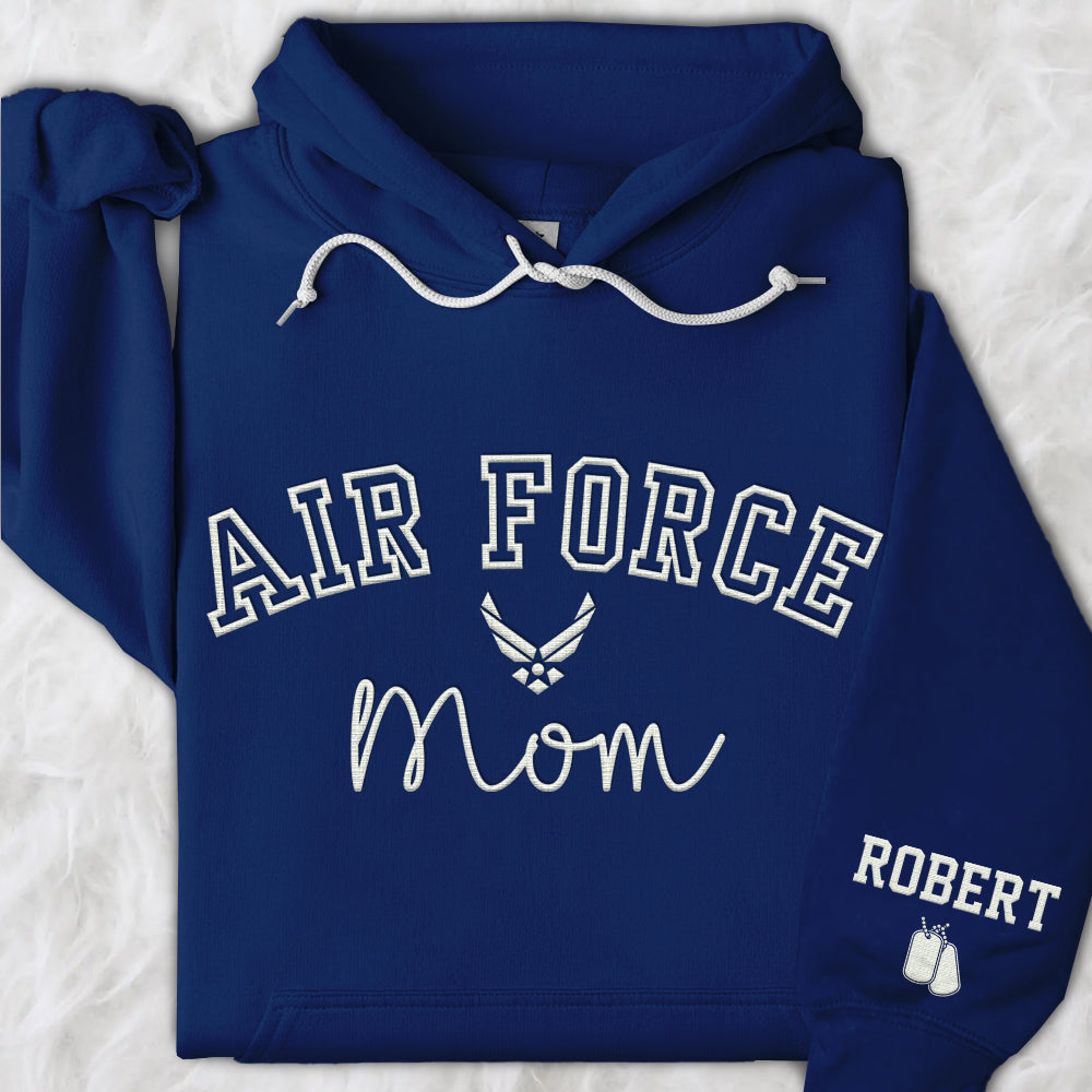 Proud Military Family Embroidered Shirts  Custom for All Branches Dad, Mom Gift For Military Family K1702 Trhn