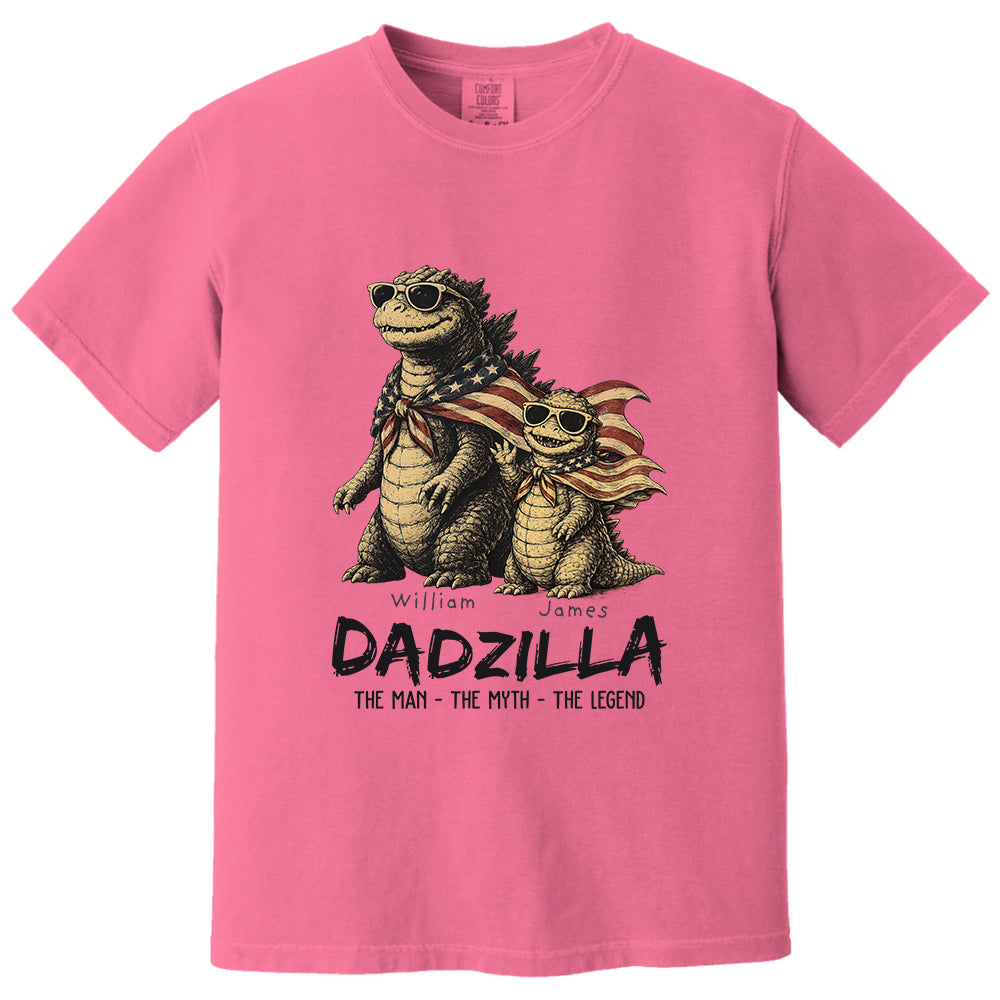 Custom Dadzilla The Man The Myth The Legend Shirt , Gifts For Father Day L0411 VH01