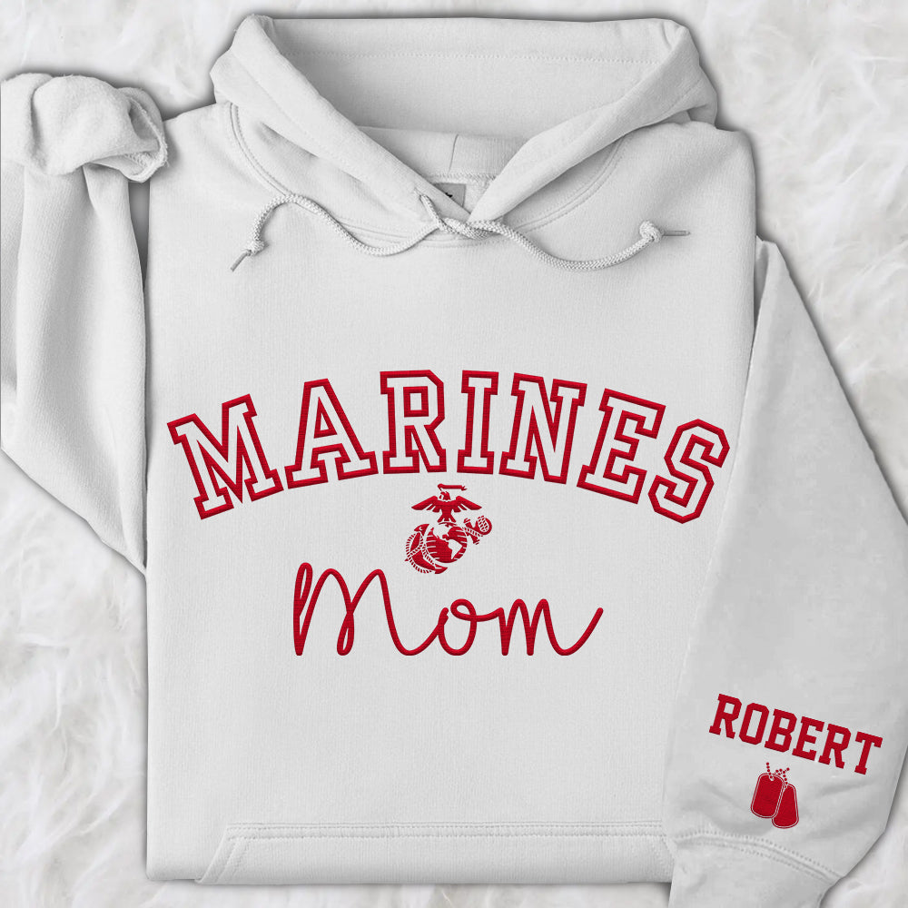 Proud Military Family Embroidered Shirts  Custom for All Branches Dad, Mom Gift For Military Family K1702 Trhn