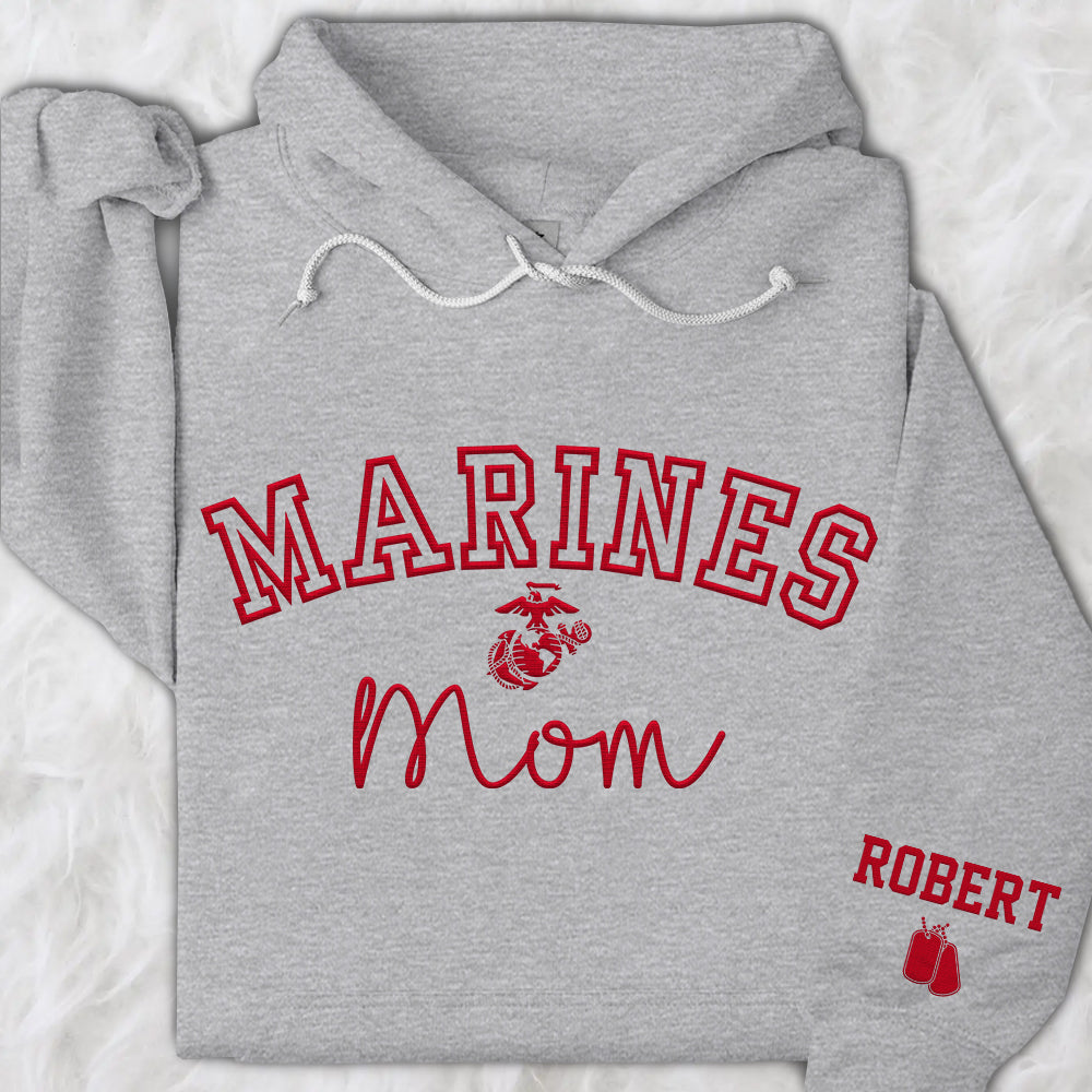 Proud Military Family Embroidered Shirts  Custom for All Branches Dad, Mom Gift For Military Family K1702 Trhn