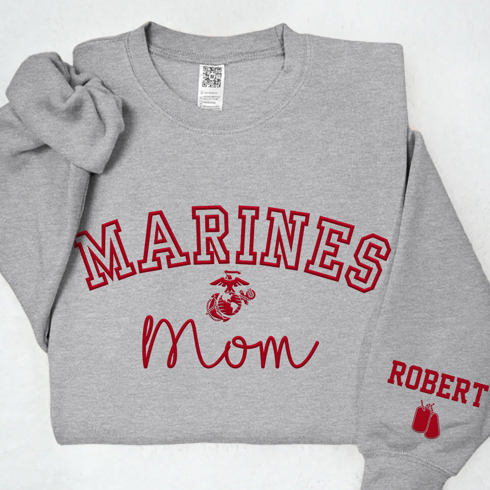 Proud Military Family Embroidered Shirts  Custom for All Branches Dad, Mom Gift For Military Family K1702 Trhn