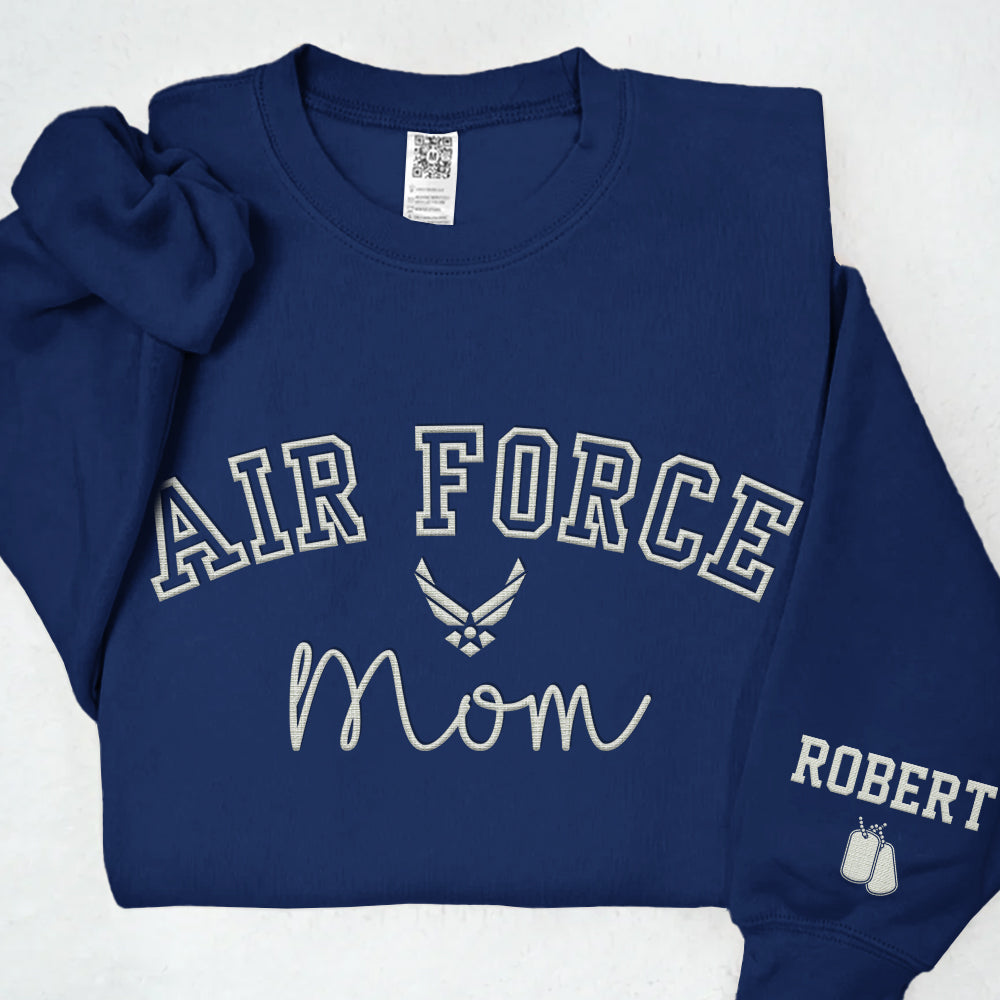 Proud Military Family Embroidered Shirts  Custom for All Branches Dad, Mom Gift For Military Family K1702 Trhn