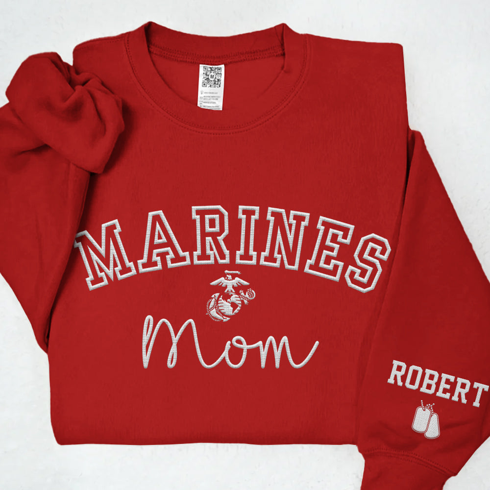 Proud Military Family Embroidered Shirts  Custom for All Branches Dad, Mom Gift For Military Family K1702 Trhn