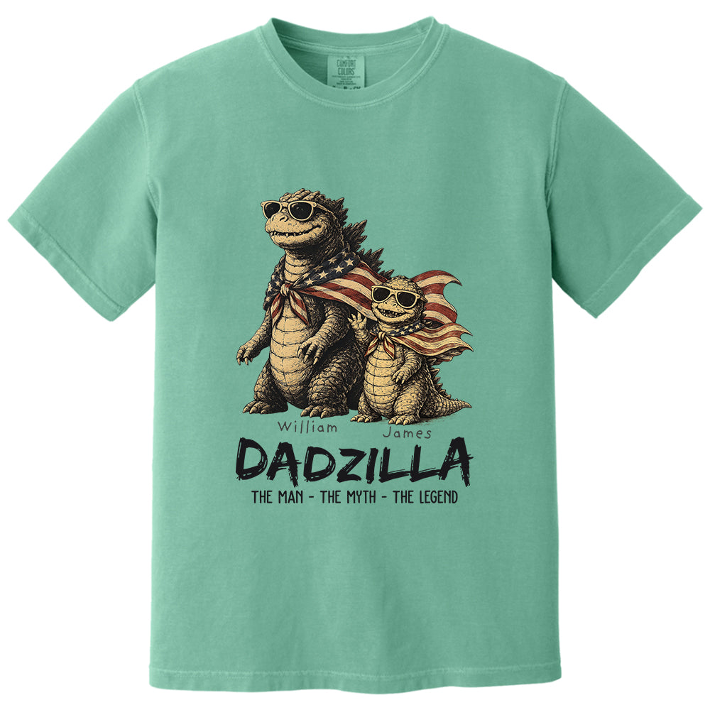 Custom Dadzilla The Man The Myth The Legend Shirt , Gifts For Father Day L0411 VH01