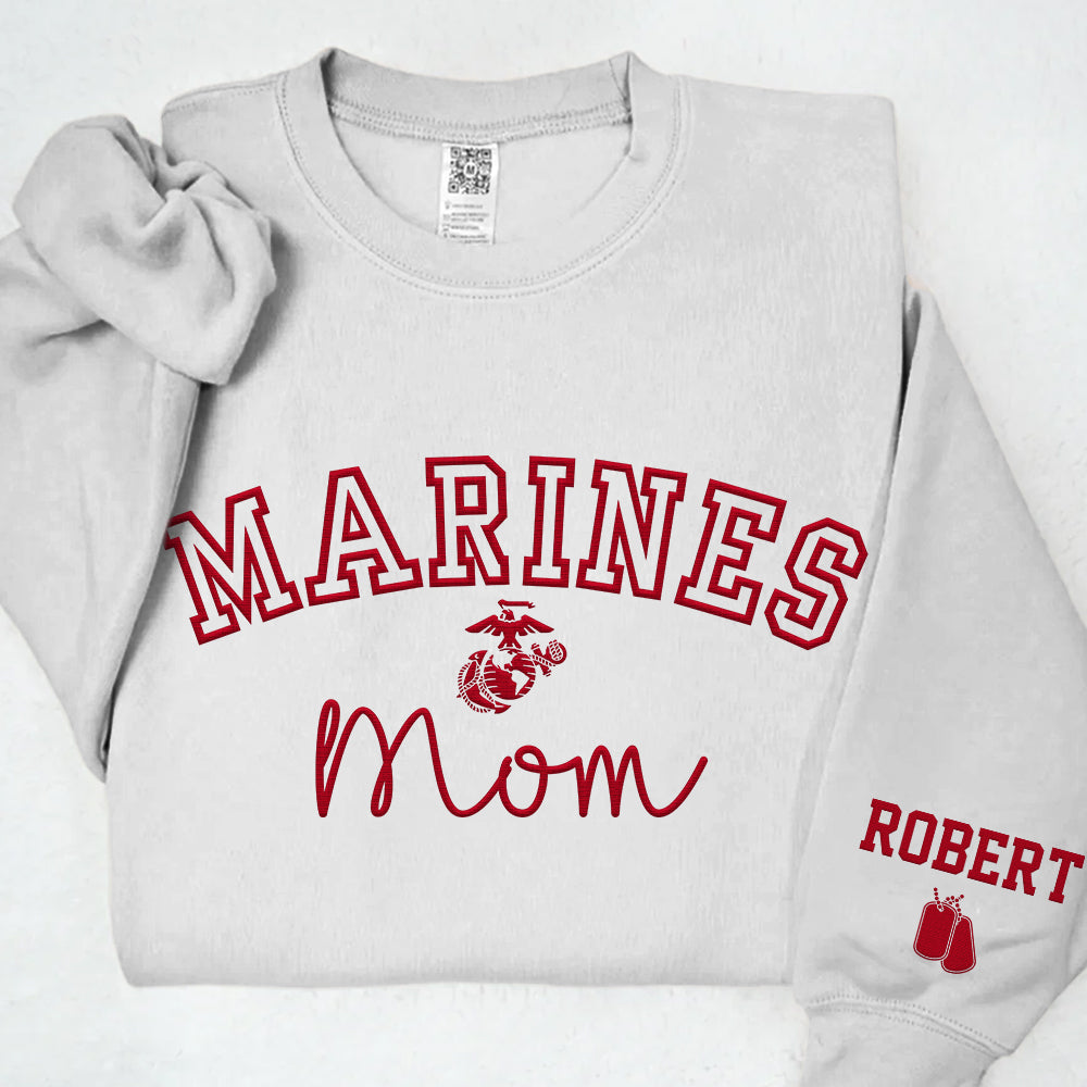 Proud Military Family Embroidered Shirts  Custom for All Branches Dad, Mom Gift For Military Family K1702 Trhn