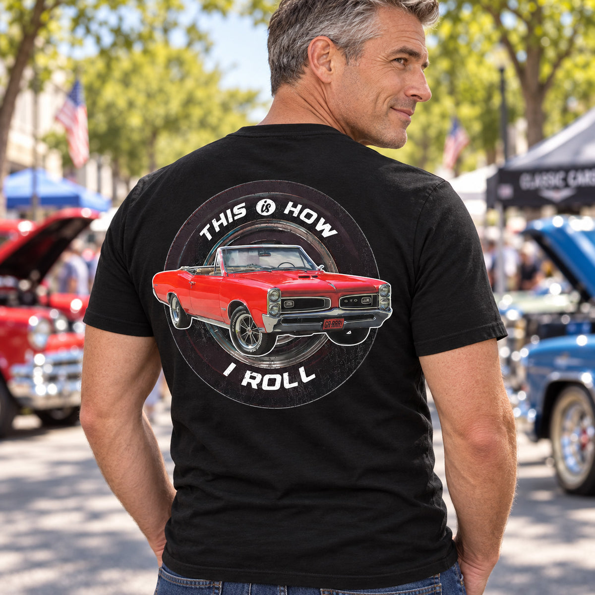 This Is How I Roll - Custom Photo Classic Car Shirt - Personalized Upload Vehicle Photo K1702 MT2