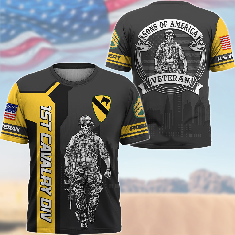 Custom Shirt Veteran Sons Of America Available All Military Branches Custom Gift For Veterans K1702 Trhn