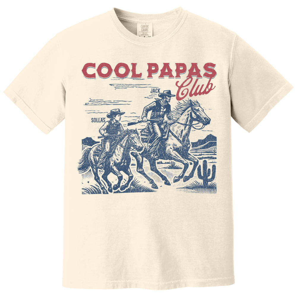 Personalized Best Dad Ever Cowboy T-Shirt, Father's Day Gift for Dad, Custom Western Dad Shirt, Cowboy Dad Gift, Gift for Grandpa Na02 T24