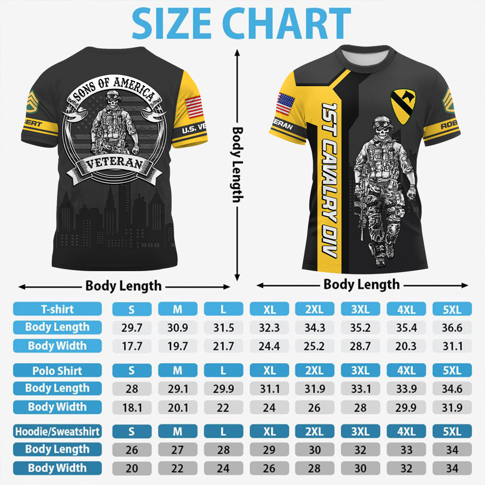 Custom Shirt Veteran Sons Of America Available All Military Branches Custom Gift For Veterans K1702 Trhn