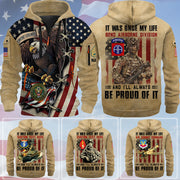 Personalized Hoodie Half Zippert It Was Once My Life US Veteran I Will Always Be Proud Of It Gift For Veteran  K1702 Trhn