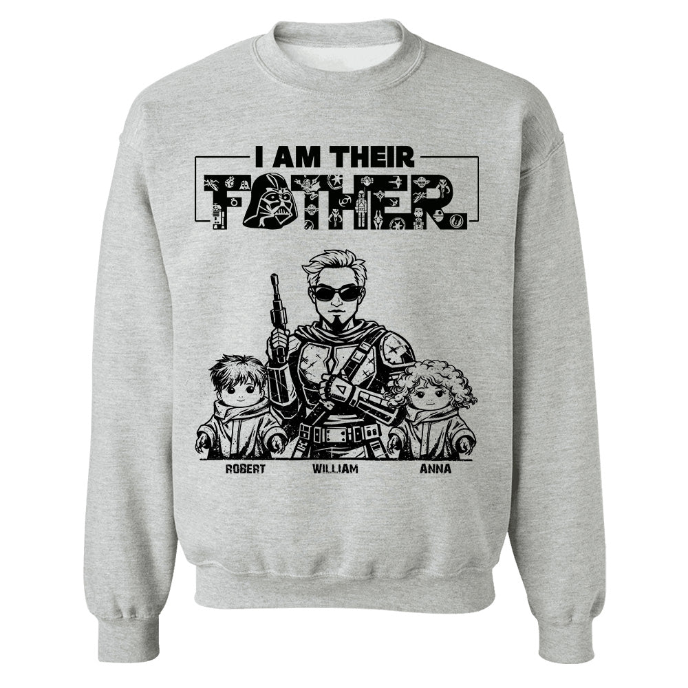 I Am Their Father - Personalized Vintage Style Shirt For Dad Father's Day 2026 NA04 Hv01