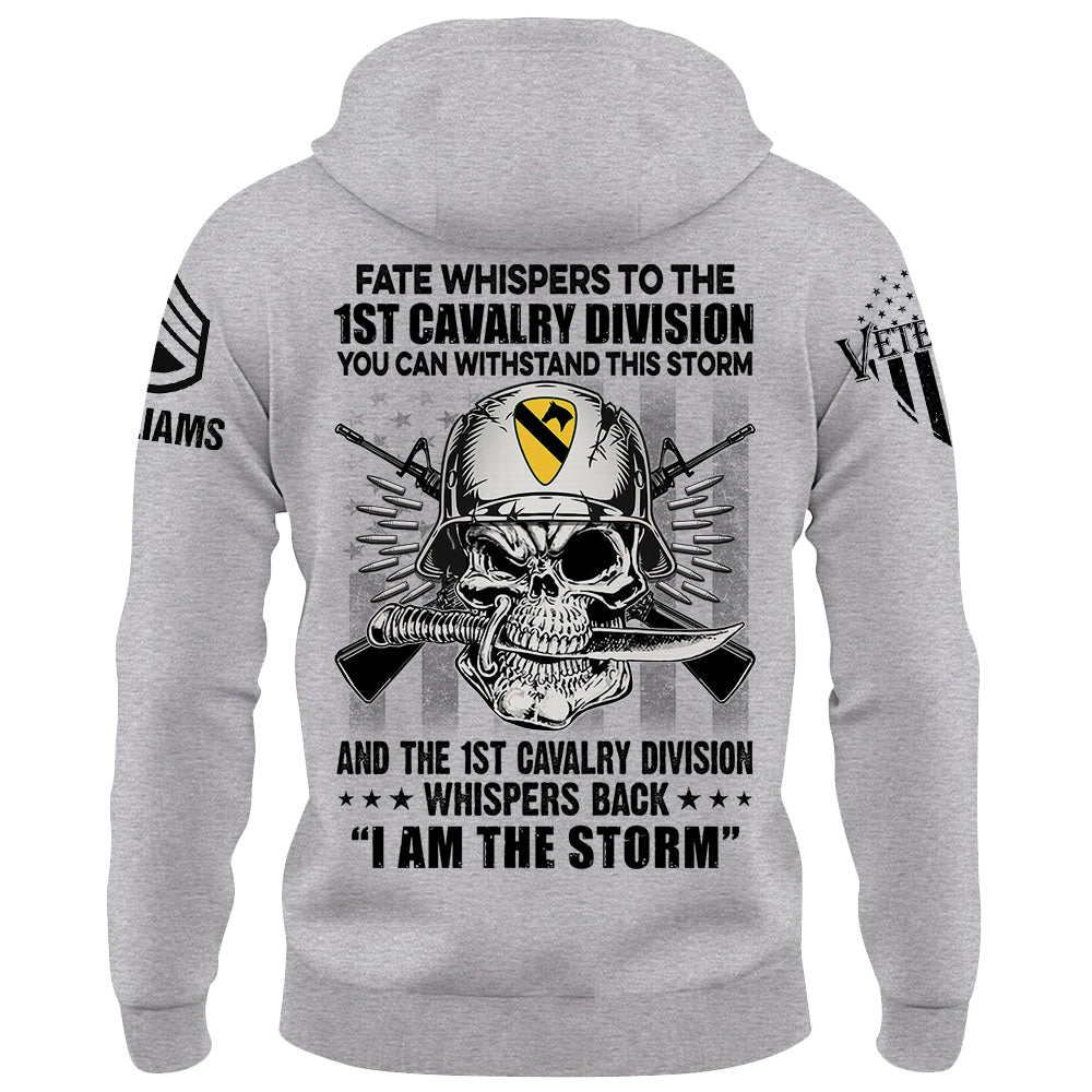 Personalized Shirt Fate Whispers To The Veteran You Can Withstand This Storm Custom Shirt For Veterans K1702