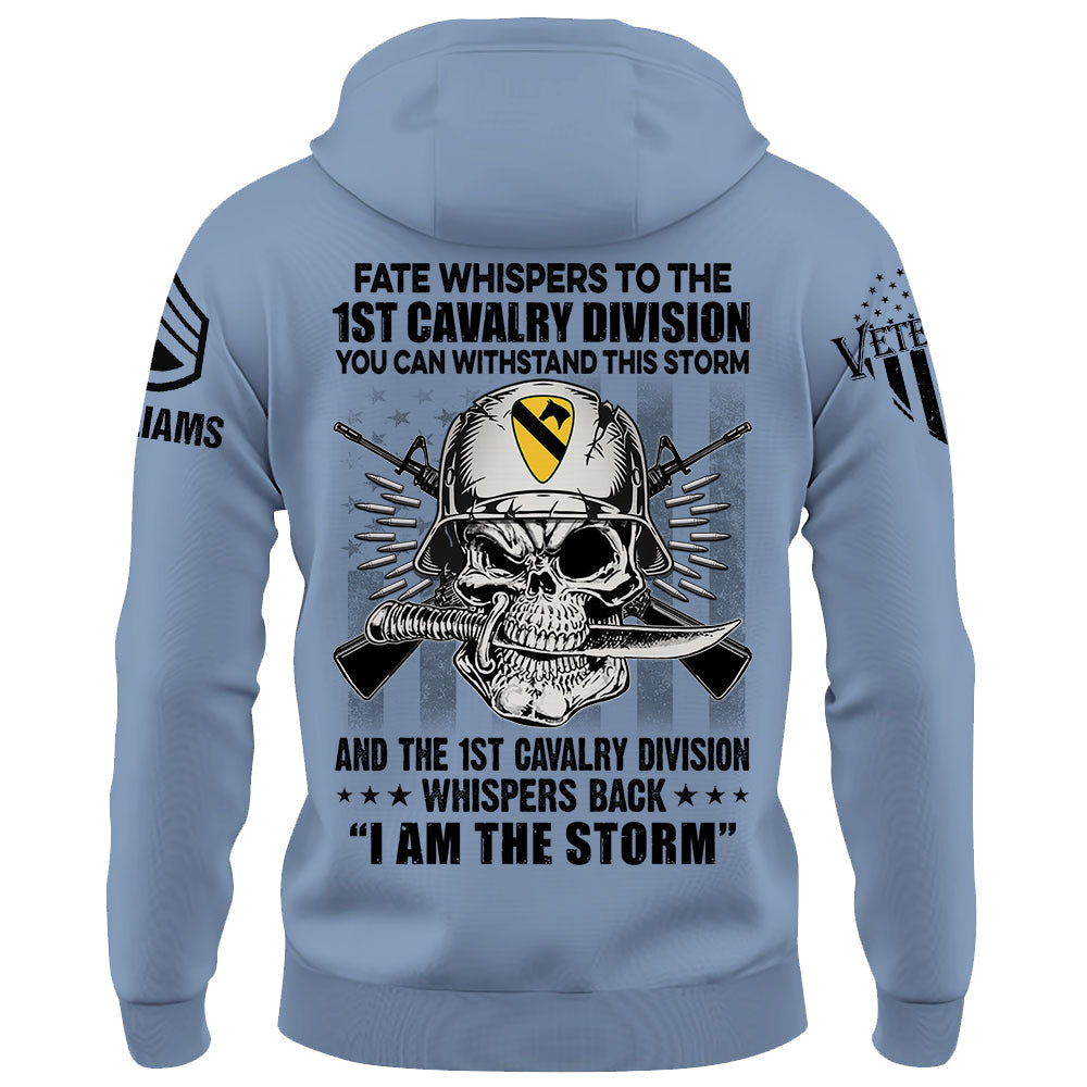 Personalized Shirt Fate Whispers To The Veteran You Can Withstand This Storm Custom Shirt For Veterans K1702