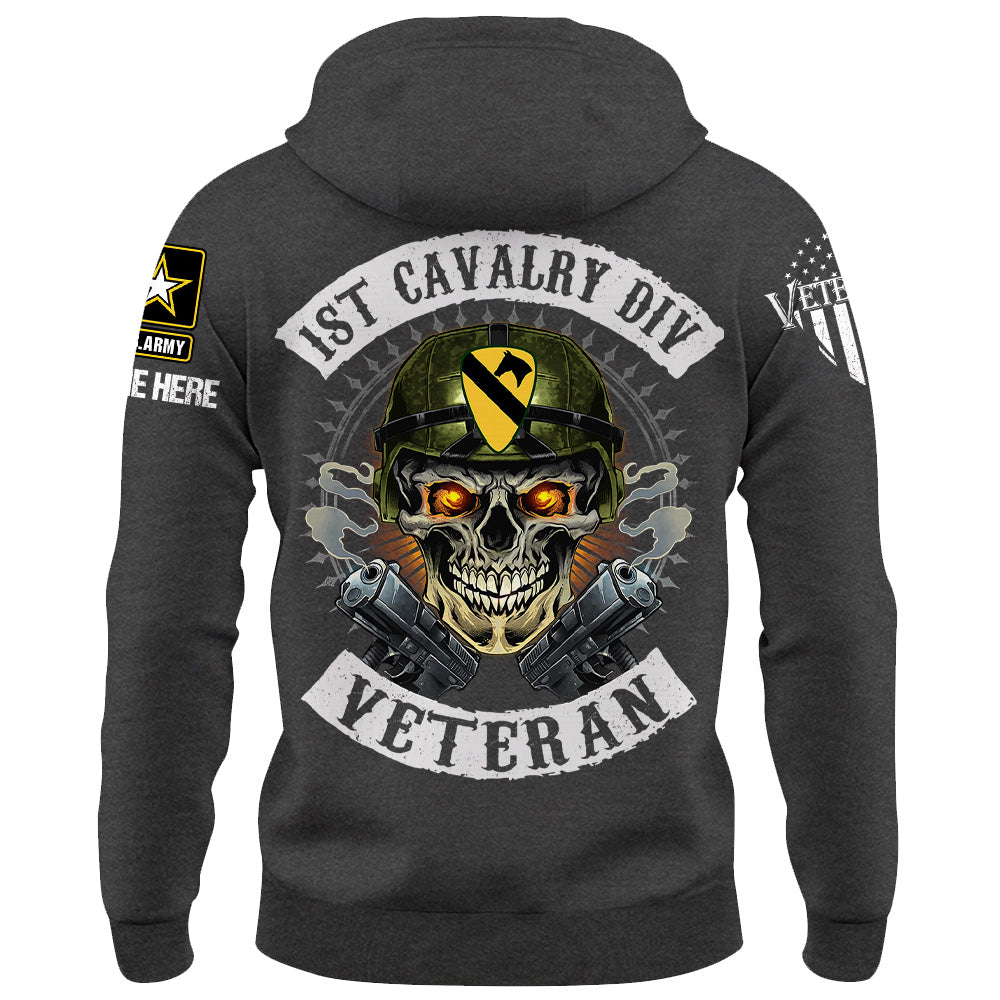 Personalized Shirt US Veteran Custom Division Military Patches Skull Veteran Style Gift For Veteran K1702 Trhn