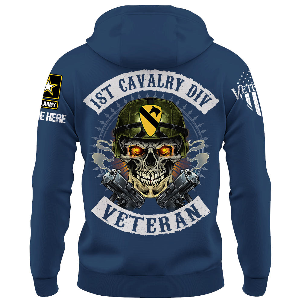 Personalized Shirt US Veteran Custom Division Military Patches Skull Veteran Style Gift For Veteran K1702 Trhn