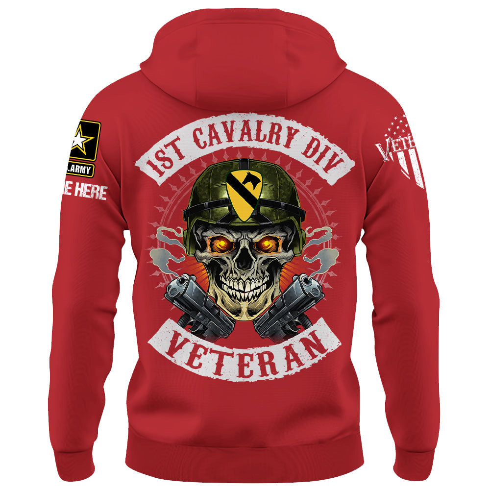 Personalized Shirt US Veteran Custom Division Military Patches Skull Veteran Style Gift For Veteran K1702 Trhn